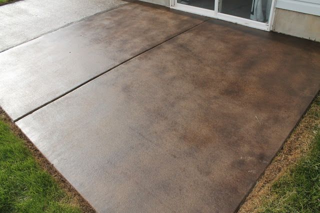 How To Stain A Concrete Patio | Concrete stain patio, Patio stain .