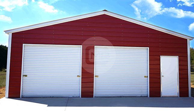 30x31 Vertical Roof Garage | 30x31 Steel Garage Pric