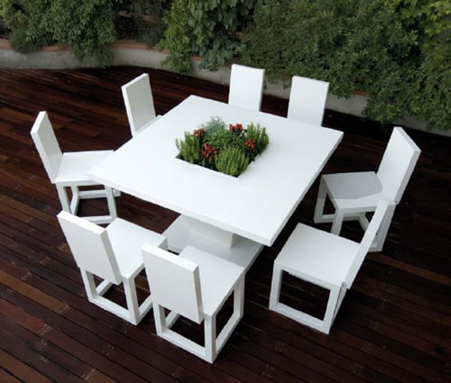 White Outdoor Furniture by Bysteel | Designer Hom