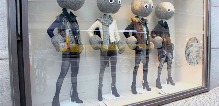Window Dressing, the first physical contact with the consumer .