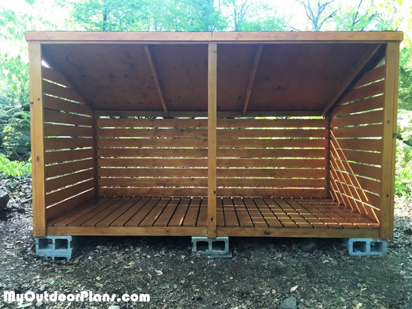 DIY 3 Cord Wood Shed | MyOutdoorPlans | Free Woodworking Plans and .