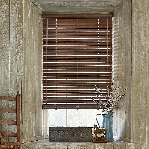 rustic wooden blinds | Wood blinds, Blinds, House blin