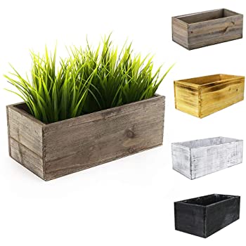 Amazon.com : CYS EXCEL Rustic Wood Planter Box with Removable .