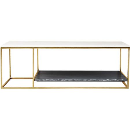 2 Tone Grey and White Marble Coffee Table + Reviews | Marble .