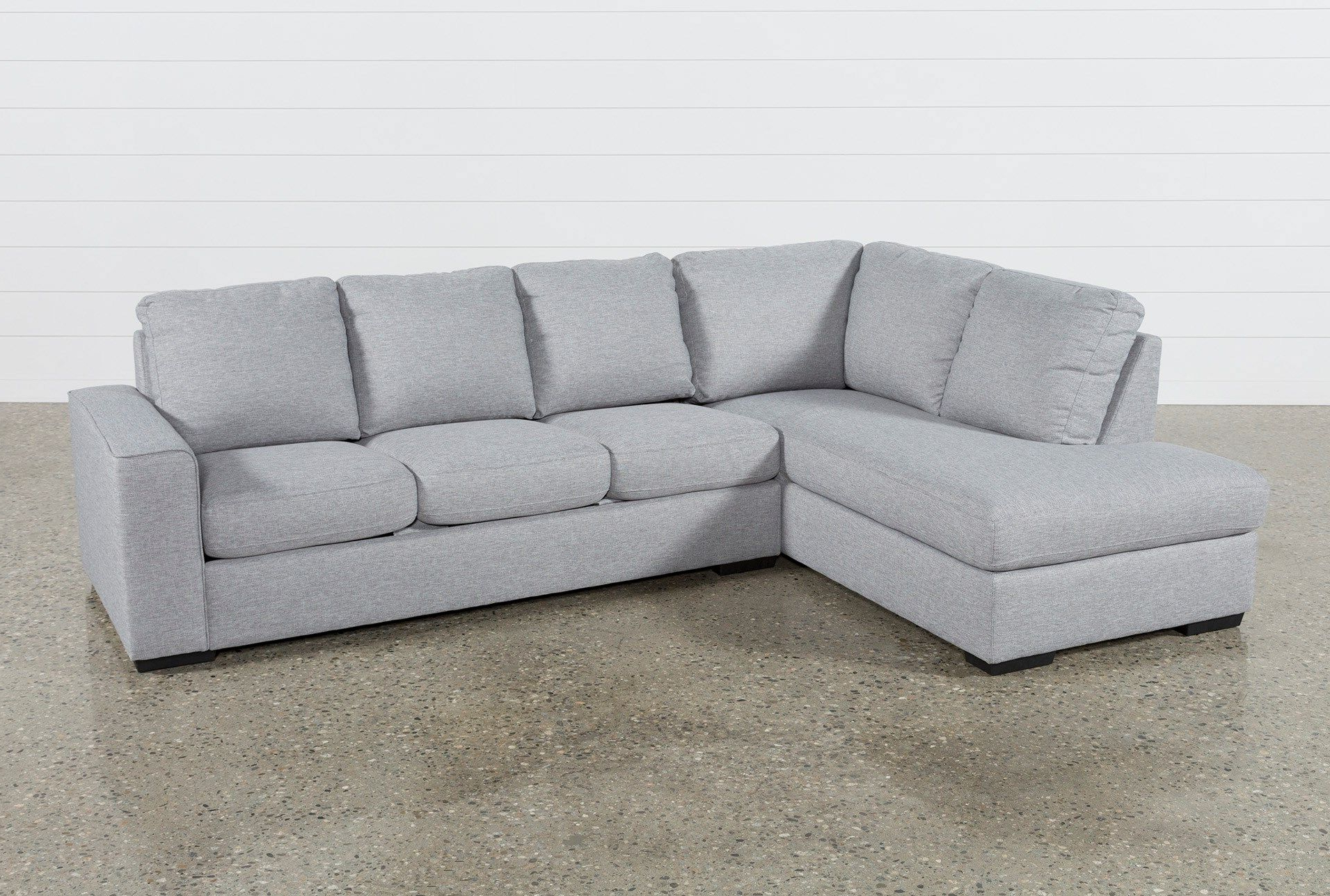Lucy Grey 2 Piece Sectionals With Raf Chaise
