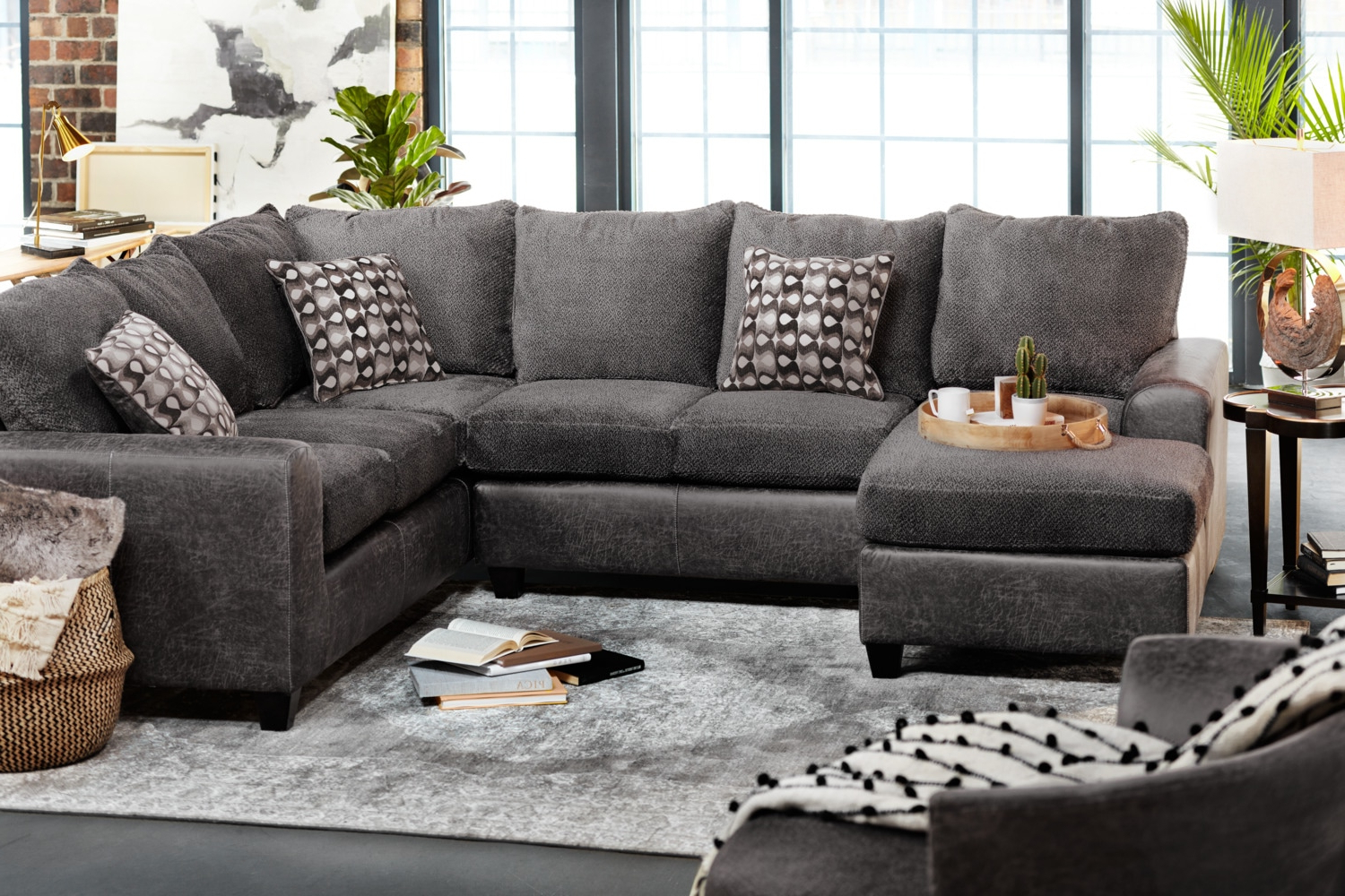 Malbry Point 3 Piece Sectionals With Laf Chaise