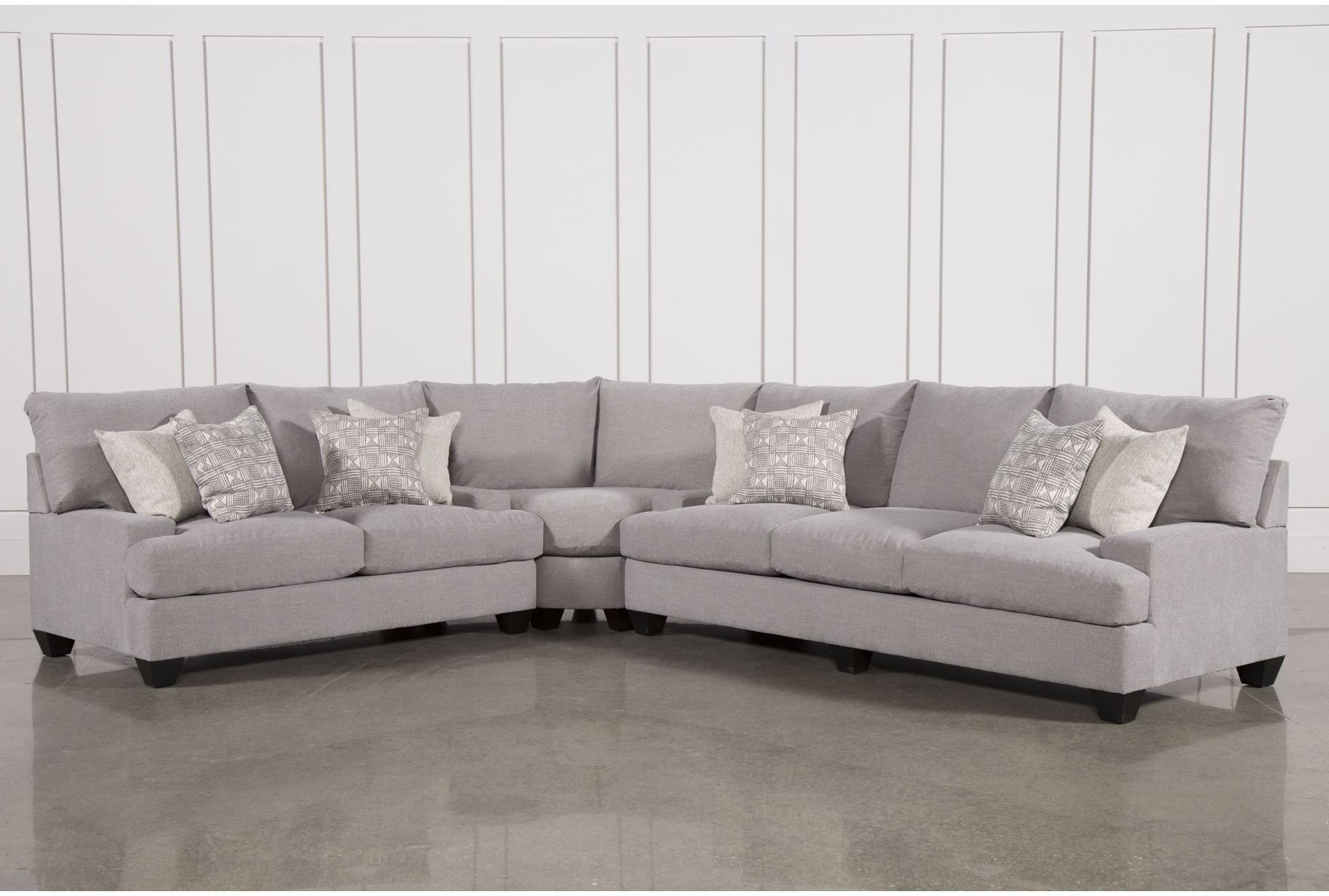 Sierra Down 3 Piece Sectionals With Laf Chaise