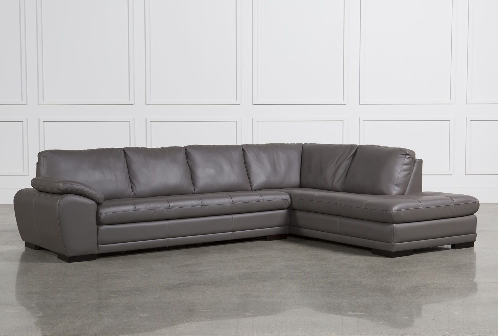 Tatum Dark Grey 2 Piece Sectionals With Laf Chaise