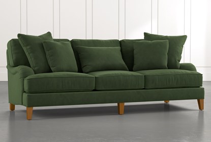 Abigail II Green Sofa | Living Spac