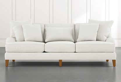 Abigail II White Sofa | Living Spac