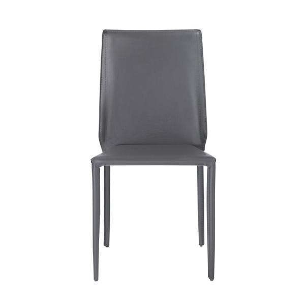 Buy Euro Style EURO-02387DKGRY Alder Stacking Side Chair in Dark .