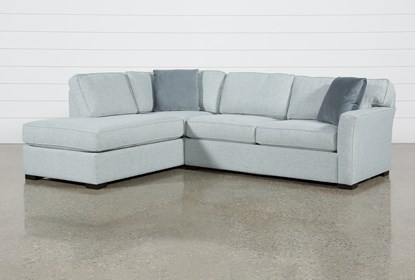 Aspen Tranquil Foam 2 Piece Sectional With Left Arm Facing Armless .
