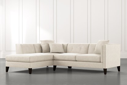 Avery II Beige 2 Piece Sectional with Left Arm Facing Armless .