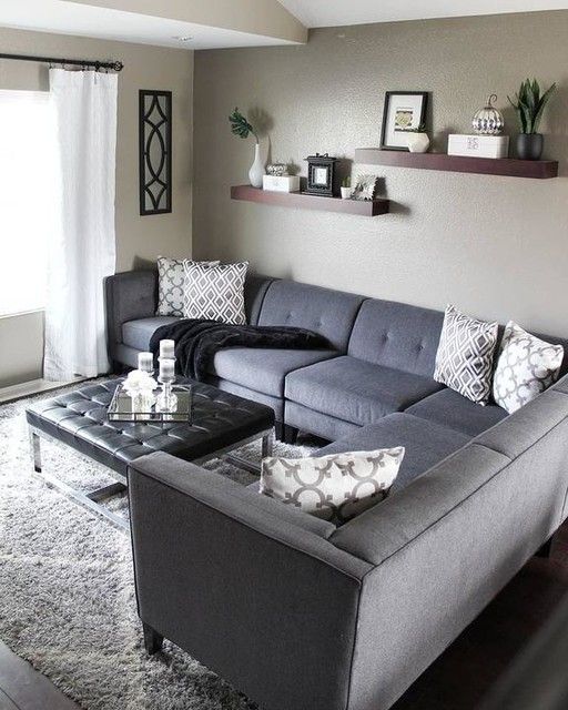 Avery 2 Piece Sectional W/Laf Armless Chaise | Living room grey .
