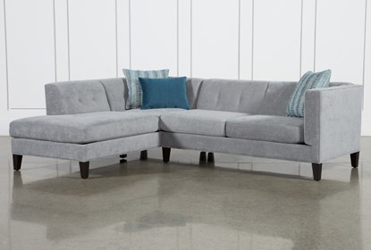 Avery II 2 Piece Sectional With Left Facing Armless Chaise .