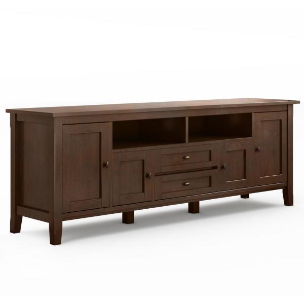 Brooklyn + Max Lexington Russet Brown Solid Wood 72 in. Wide .
