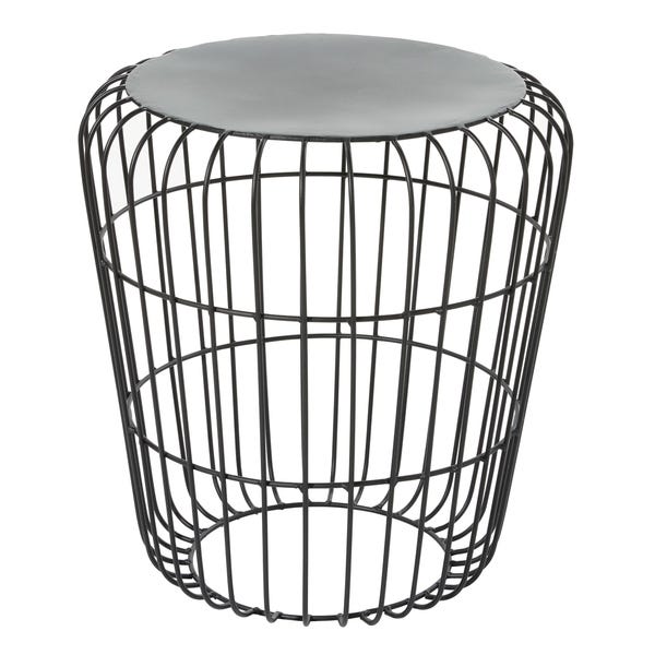 Shop Round Black Wire Side Table - Overstock - 102257