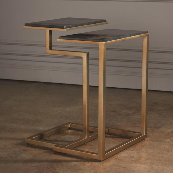 C Nesting Table - Set of 2 - Brass in 2020 | Nesting tables, Table .