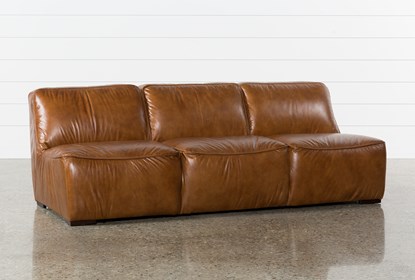 Burton Leather 3 Piece Sectional | Living Spac