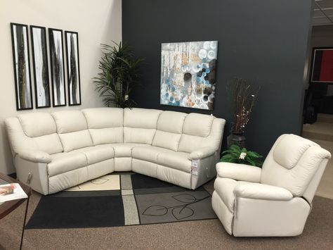 Sade is a great reclining sectional for small spaces! Only 96" x .