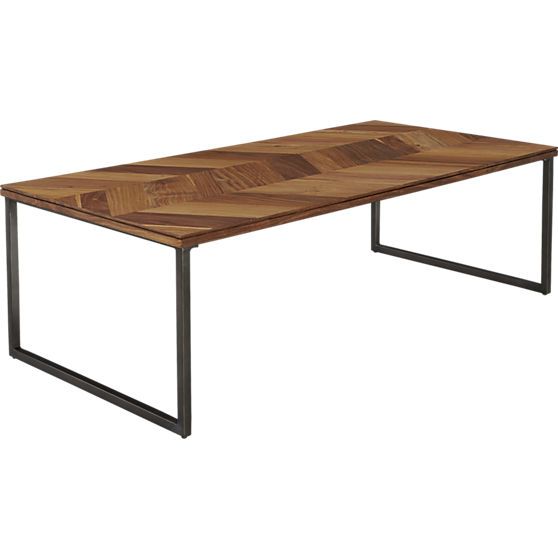 chevron coffee table 48"Wx23.75"Dx15"H (With images) | Coffee .