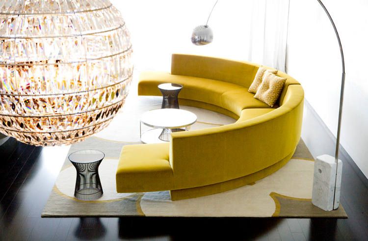 20 Round Couches That Will Steal The Show | Round couch, Round .