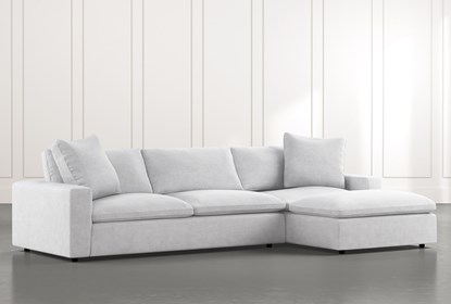 Utopia 2 Piece Sectional With Right Arm Facing Chaise | Living Spac