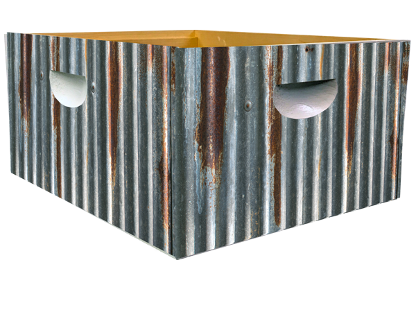 Corrugated Metal Bee-ware - Honey Bee Box Wrap - Bee Box Wra