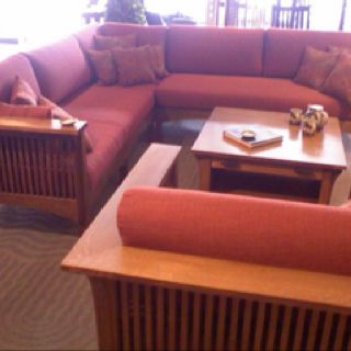Mission style sectional | Lodge style decorating, Furniture, House .