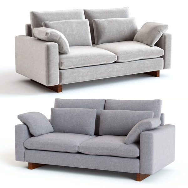 3D Model / West Elm / Harmony Down-Filled Sofa | West elm, Sofa .