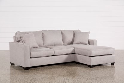 Egan II Cement Sofa With Reversible Chaise | Living Spac