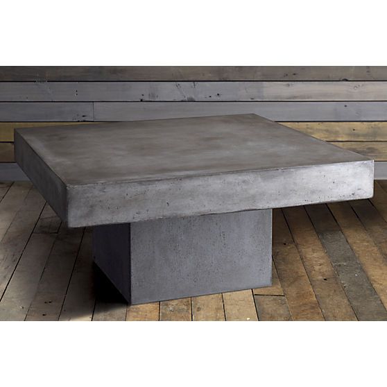 element coffee table in accent tables | CB2 (cement coffee table .