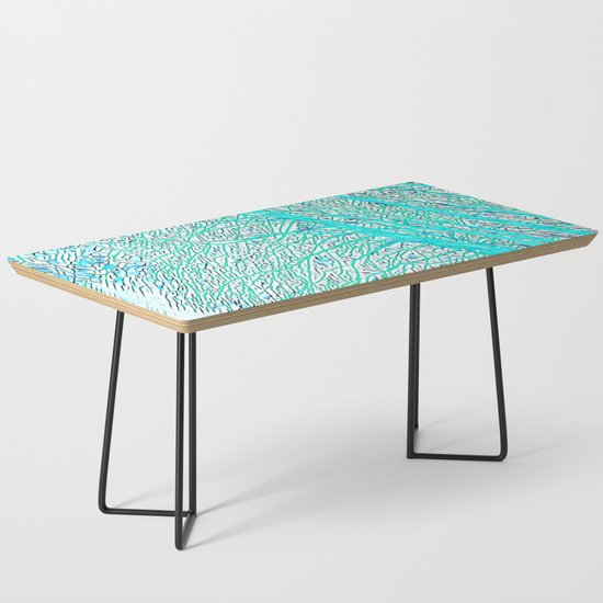 Expressionist Trees (turquoise) Coffee Table by nataliecatlee .
