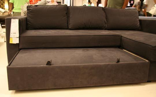 MANSTAD Sectional Sofa Bed & Storage from IKEA | Sectional sleeper .