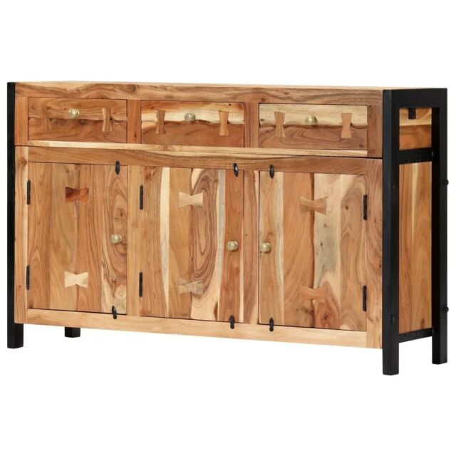 Large Wood Sideboard Buffet Cabinet Cupboard Furniture Solid Pine .