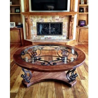 Wood And Wrought Iron Coffee Table - Ideas on Fot