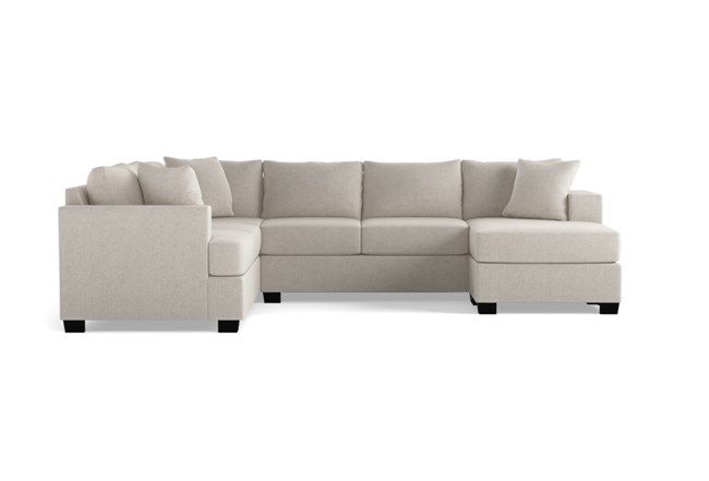Kerri Charcoal 2 Piece Sectional With Right Arm Facing Chaise .
