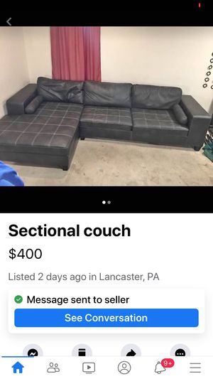 New and Used Black sofas for Sale in Lancaster, PA - Offer