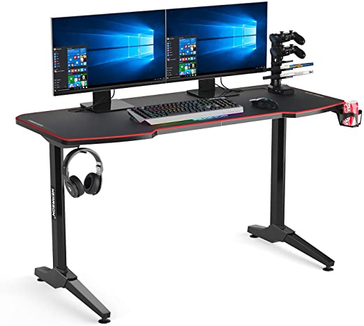 Amazon.com: Wearson Large Computer Desk Workstation 140x65cm .
