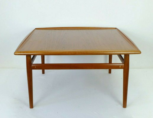Large Danish Square Teak Coffee Table by Grete Jalk, 1960s for .