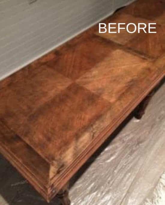 How to use Lime wax with a Lime Washed Coffee Table Makeov