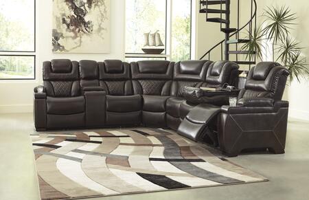 Signature Design by Ashley Warnerton Faux Leather Sectional Sofa .