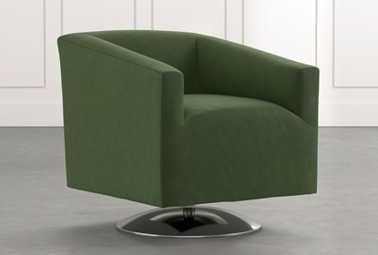 Loft Green Swivel Accent Chair | Living Spac