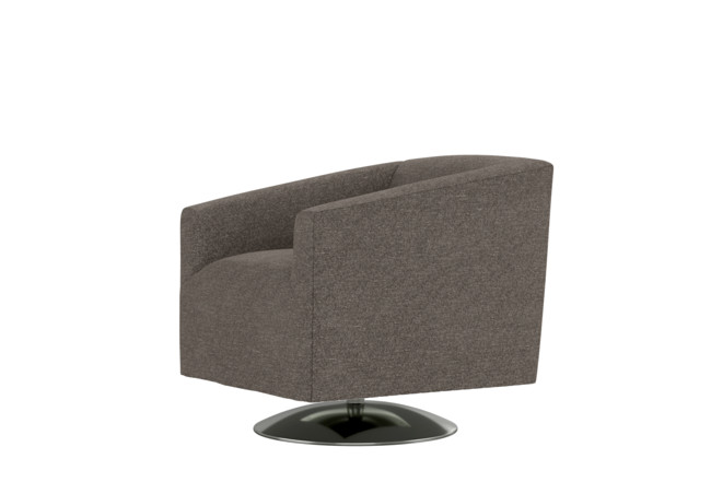 Loft Dark Grey Swivel Accent Chair | Living Spac