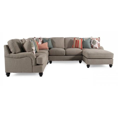 Ashley Kerridon Putty Sectional Mathis Brothers ($482) ❤ liked on .