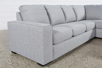 Lucy Grey 2 Piece Sectional with Right Arm Facing Chaise | Living .