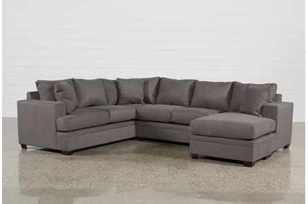 Natural Fabric Contemporary / Modern Sectionals & Sectional Sofas .