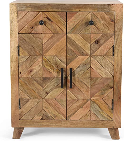 Amazon.com: Cherry Boho Handcrafted Mango Wood 2 Door 2 Drawer .