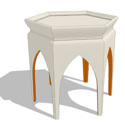 Baker Marrakech side table. 3D Model - FormFonts 3D Models & Textur