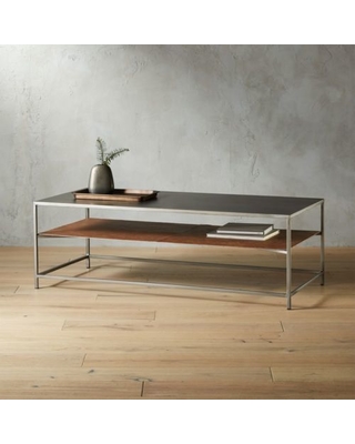New Deals on Mill Large Leather Coffee Table by C